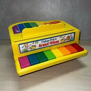 🧸 Vintage 1986 Fisher-Price Grand Piano Toy | All Keys Working